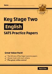 New KS2 English SATS Practice Papers: Pack 5 - for the 2023 tests (with free Online Extras) cena un informācija | Grāmatas pusaudžiem un jauniešiem | 220.lv