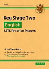 New KS2 English SATS Practice Papers: Pack 2 - for the 2023 tests (with free   Online Extras) цена и информация | Книги для подростков и молодежи | 220.lv
