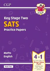 New KS2 Maths & English SATS Practice Papers: Pack 2 - for the 2023 tests (with free Online Extras) cena un informācija | Grāmatas pusaudžiem un jauniešiem | 220.lv