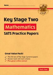 New KS2 Maths SATS Practice Papers: Pack 4 - for the 2023 tests (with free Online Extras) cena un informācija | Grāmatas pusaudžiem un jauniešiem | 220.lv