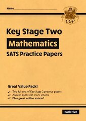 New KS2 Maths SATS Practice Papers: Pack 5 - for the 2023 tests (with free Online Extras) cena un informācija | Grāmatas pusaudžiem un jauniešiem | 220.lv