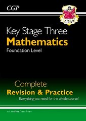 KS3 Maths Complete Revision & Practice - Foundation (with Online Edition) cena un informācija | Grāmatas pusaudžiem un jauniešiem | 220.lv