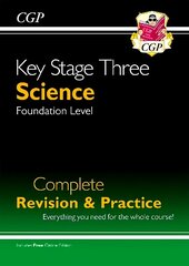 KS3 Science Complete Revision & Practice - Foundation (with Online Edition) cena un informācija | Grāmatas pusaudžiem un jauniešiem | 220.lv