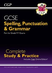 Spelling, Punctuation and Grammar for Grade 9-1 GCSE Complete Study & Practice (with Online Edition) cena un informācija | Grāmatas pusaudžiem un jauniešiem | 220.lv