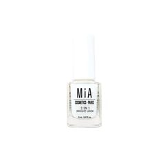 Nagu balināšana 2 in 1 Bright Look Mia Cosmetics Paris (11 ml) цена и информация | Лаки для ногтей, укрепители | 220.lv