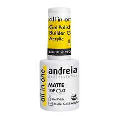 Лак для ногтей Andreia All In One Matte Top Coat (10,5 мл) цена и информация | Лаки для ногтей, укрепители | 220.lv