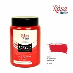 Akrila krāsas ROSA Studio 400ml, Carmine cena un informācija | Modelēšanas un zīmēšanas piederumi | 220.lv