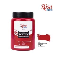 Akrila krāsas ROSA Studio 400ml, Dark Red cena un informācija | Modelēšanas un zīmēšanas piederumi | 220.lv