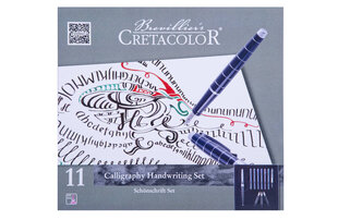 Kaligrāfijas komplekts 11 daļām Cretacolor cena un informācija | Modelēšanas un zīmēšanas piederumi | 220.lv