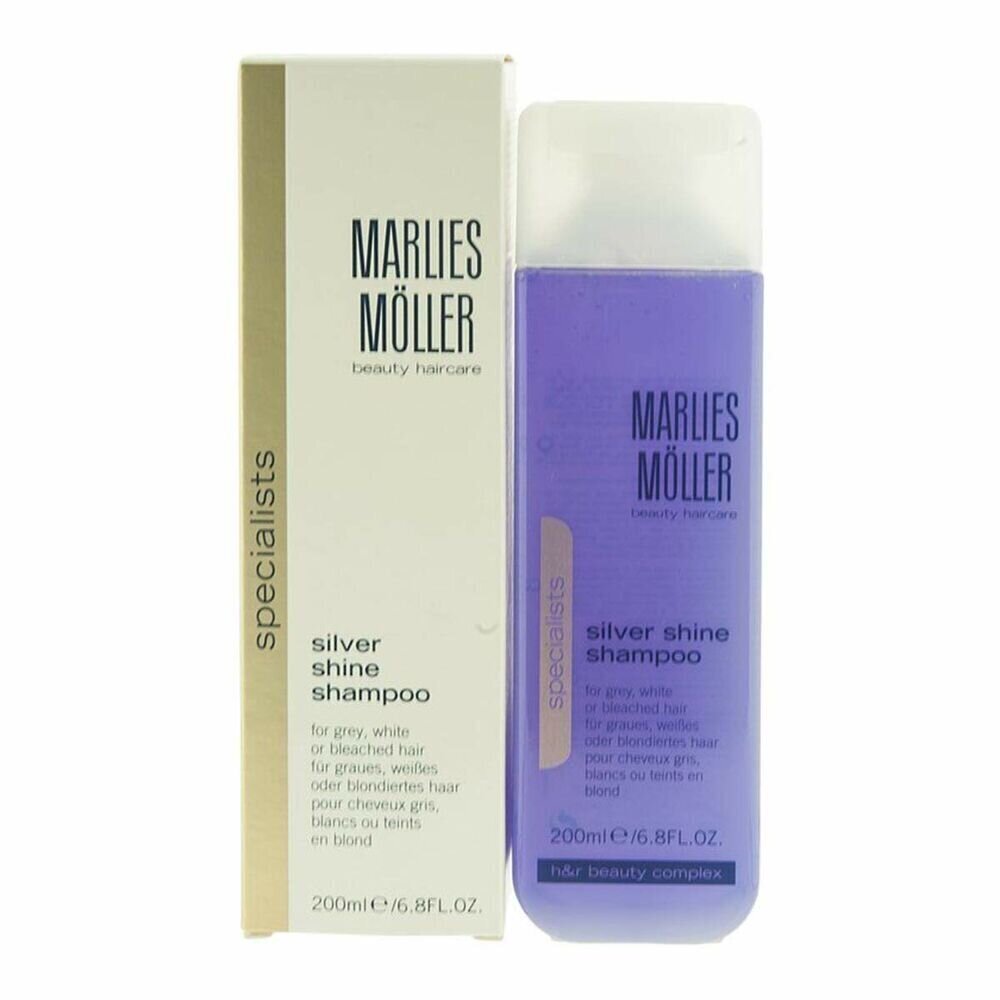 Krāsu Neitralizējošs Šampūns Silver Shine Marlies Möller (200 ml) cena un informācija | Šampūni | 220.lv
