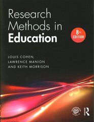 Research Methods in Education 8th edition cena un informācija | Sociālo zinātņu grāmatas | 220.lv