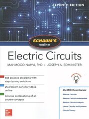 Schaum's Outline of Electric Circuits, Seventh Edition 7th edition cena un informācija | Sociālo zinātņu grāmatas | 220.lv