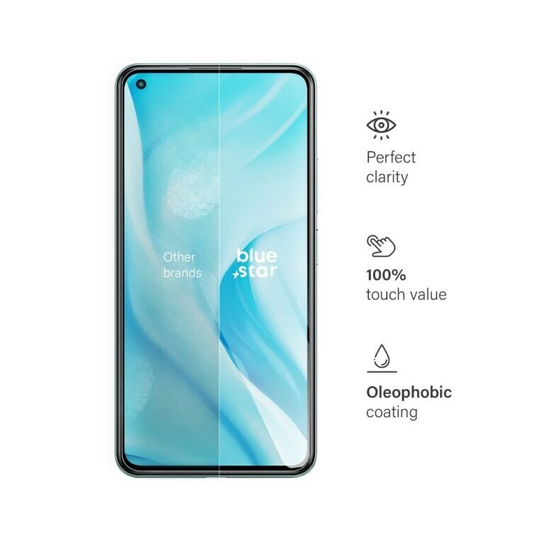 Blue Star Aizsargstikls 9H priekš Xiaomi Mi 11 Lite 5G (6,55″) cena un informācija | Ekrāna aizsargstikli | 220.lv