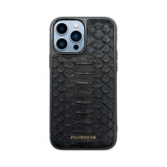 ZILLIONAIRE iPhone 13 Pro Max (6,7″) Python ādas apvalks – Melns cena un informācija | Telefonu vāciņi, maciņi | 220.lv