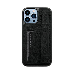 Zillionaire Pebbled Finger Pocket кожаный чехол для iPhone 13 Pro Max (6,7″) — Черный цена и информация | Чехлы для телефонов | 220.lv