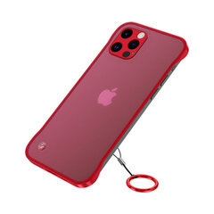 Бескаркасный прозрачный чехол для для iPhone 13 Pro Max (6,7″) — Красный цена и информация | Чехлы для телефонов | 220.lv