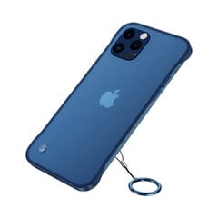 Bezrāmju caurspīdīgs apvalks priekš iPhone 13 Pro Max (6,7″) – Zils цена и информация | Чехлы для телефонов | 220.lv