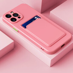 CARD apvalks priekš iPhone 13 Pro Max (6,7″) – Rozā cena un informācija | Telefonu vāciņi, maciņi | 220.lv