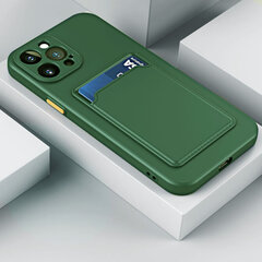 Чехол Card для iPhone 13 Pro Max (6,7″) — Зеленый цена и информация | Чехлы для телефонов | 220.lv