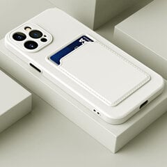 CARD apvalks priekš iPhone 13 Pro Max (6,7″) – Balts cena un informācija | Telefonu vāciņi, maciņi | 220.lv