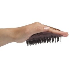 Nogludinoša matu suka Healthy Hair Brush Manta Fleksibls Sarkanbrūns цена и информация | Расчески, щетки для волос, ножницы | 220.lv