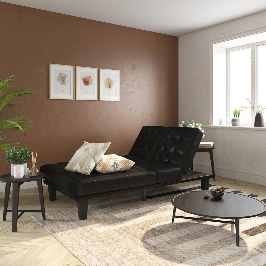 Dīvāns Dorel Home, melns cena un informācija | Dīvāni | 220.lv