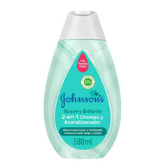 Šampūns un Kondicionieris 2-in-1 Johnson's Mīksts (500 ml) цена и информация | Бальзамы, кондиционеры | 220.lv