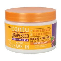 Kondicionieris Cantu Grapeseed Leave-In (340 g) cena un informācija | Matu kondicionieri, balzāmi | 220.lv