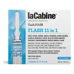 Ampulas laCabine Flash Hair 11 in 1 (7 gab.) cena un informācija | Kosmētika matu stiprināšanai | 220.lv