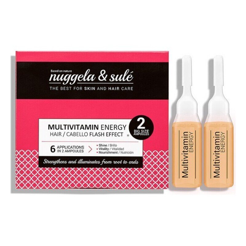 Multivitamīnu ampulas Energy Nuggela & Sulé (10 ml) cena un informācija | Matu uzlabošanai | 220.lv