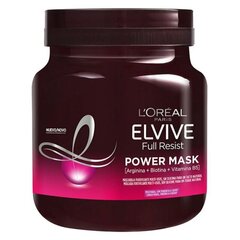 Капиллярная маска Elvive Full Resist L'Oreal Make Up (680 ml) цена и информация | Распылите крем-спрей на волосы на расстоянии 20-25 см, расчешите их расческой. | 220.lv