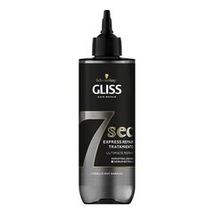 Spēcinoša matu maska Schwarzkopf Gliss 7 Sec Ultimate Repair Keratīnu (200 ml) cena un informācija | Kosmētika matu stiprināšanai | 220.lv