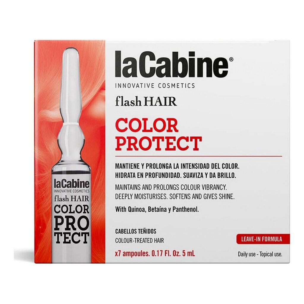 Ampulas laCabine Flash Hair Krāsas Aizsargātājs (7 gab.) cena un informācija | Matu uzlabošanai | 220.lv