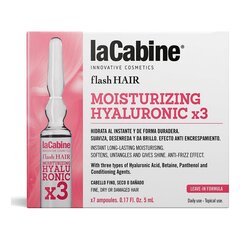 Ampulas laCabine Flash Hair Mitrinošs Hialuronskābe (7 gab.) cena un informācija | Matu uzlabošanai | 220.lv