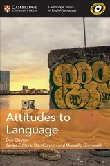 Attitudes to Language, Attitudes to Language цена и информация | Учебный материал по иностранным языкам | 220.lv