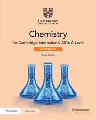 Cambridge International AS & A Level Chemistry Workbook with Digital Access (2 Years) 3rd Revised edition cena un informācija | Sociālo zinātņu grāmatas | 220.lv