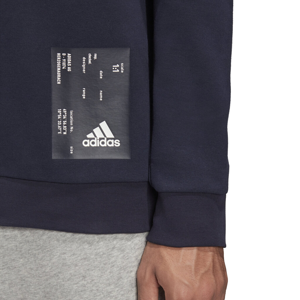 Džemperis sievietēm Adidas M Graphic Crew Blue cena un informācija | Jakas sievietēm | 220.lv