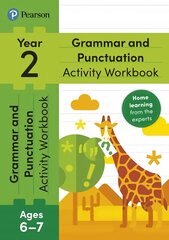 Pearson Learn at Home Grammar & Punctuation Activity Workbook Year 2 цена и информация | Книги для подростков  | 220.lv