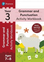 Pearson Learn at Home Grammar & Punctuation Activity Workbook Year 3 cena un informācija | Grāmatas pusaudžiem un jauniešiem | 220.lv