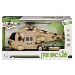 Helikopters ar skaņām un apgaismojumu Rescue cena un informācija | Rotaļlietas zēniem | 220.lv