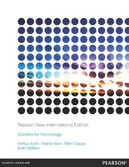 Statistics for Psychology: Pearson New International Edition 6th edition cena un informācija | Sociālo zinātņu grāmatas | 220.lv