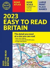 2023 Philip's Easy to Read Road Atlas Britain: (A4 Paperback) cena un informācija | Ceļojumu apraksti, ceļveži | 220.lv