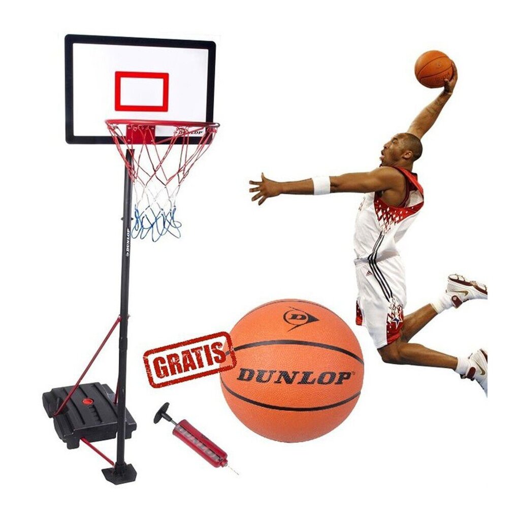 Regulējams basketbola komplekts - DunLop, 3in1 цена и информация | Basketbola statīvi | 220.lv