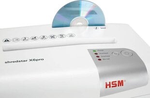 HSM shredstar X6pro, белый цена и информация | Шредеры | 220.lv