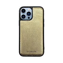 Zillionaire Pebbled кожаный чехол для iPhone 13 Pro (6,1″) — Золотой цена и информация | Чехлы для телефонов | 220.lv