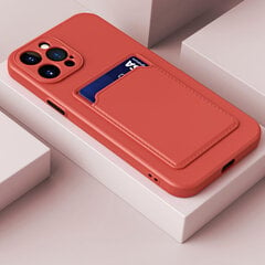 CARD apvalks priekš iPhone 13 Pro (6,1″) – Koraļļu sarkans cena un informācija | Telefonu vāciņi, maciņi | 220.lv