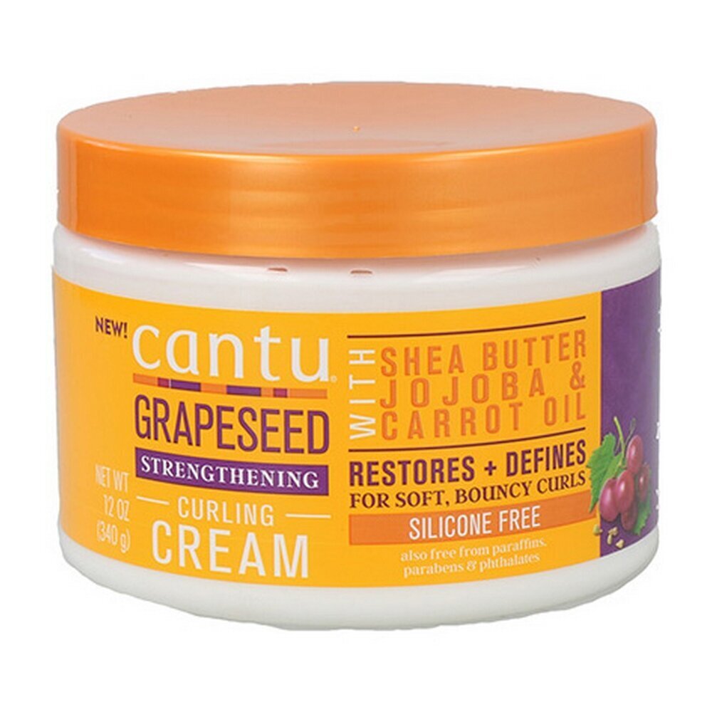 Matu maska Cantu Grapeseed Curling Cream (340 g) cena un informācija | Matu uzlabošanai | 220.lv