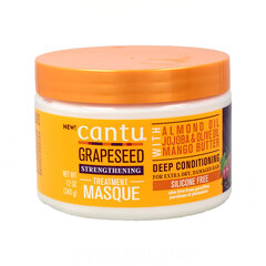 Капиллярная маска Cantu Grapessed Strengthening (340 g) цена и информация | Распылите крем-спрей на волосы на расстоянии 20-25 см, расчешите их расческой. | 220.lv