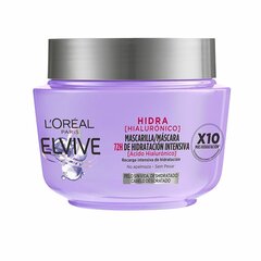 Matu maska L'Oreal Make Up Elvive Hidra Hialuronskābe (300 ml) cena un informācija | Kosmētika matu stiprināšanai | 220.lv