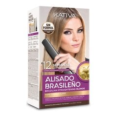 Набор для выпрямления волос в бразильском стиле Kativa Pro Blonde  цена и информация | Средства для укрепления волос | 220.lv